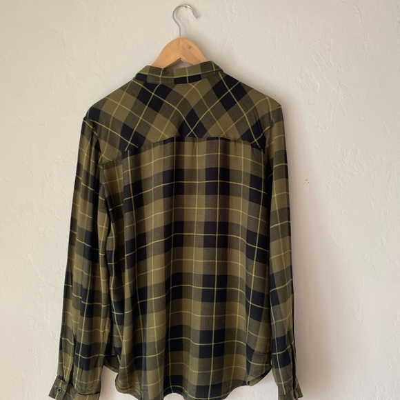 Zara plaid top with stud detailing XL - Picture 3 of 4